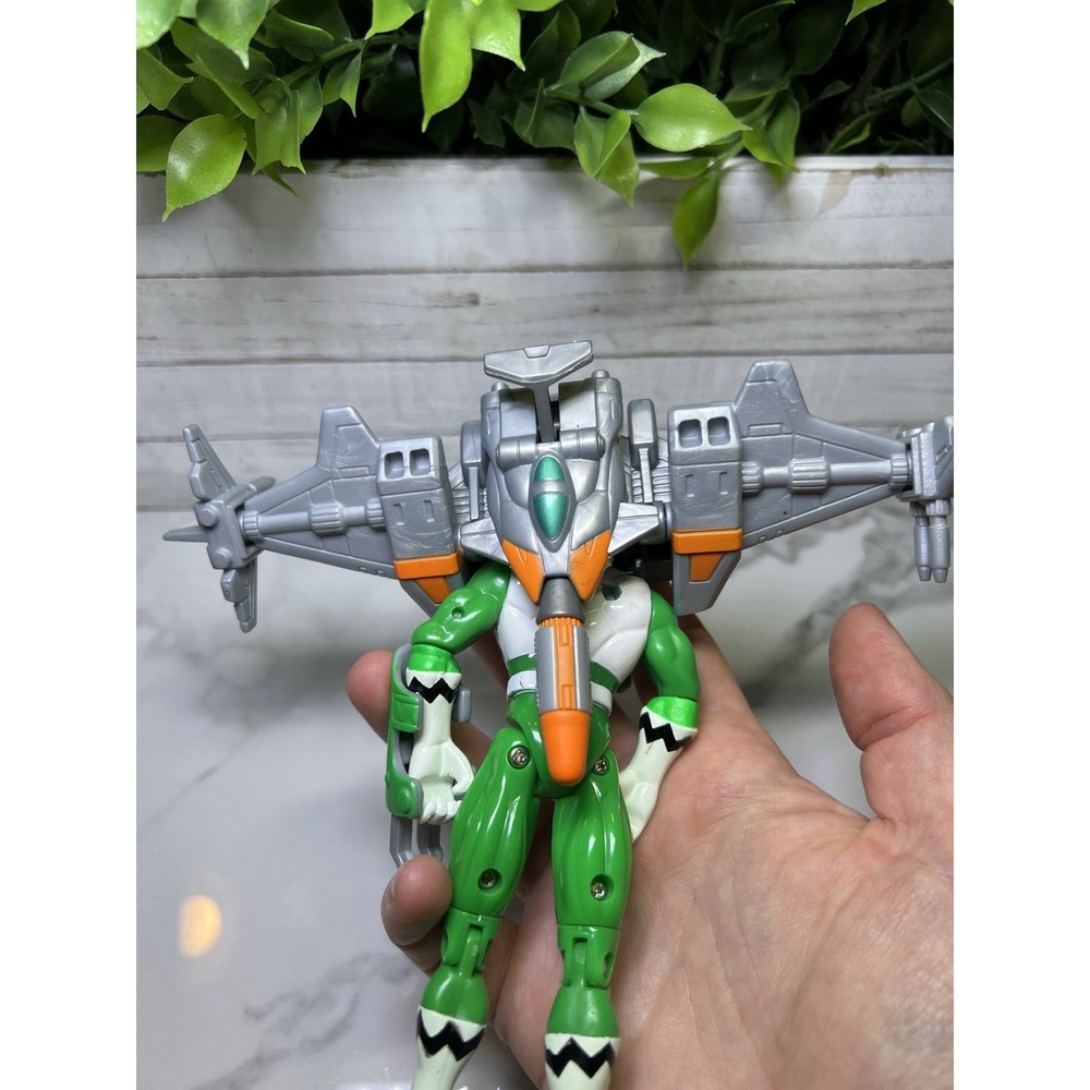 Power Rangers Lost Galaxy Green Armored Ranger Battle Mode 1998 1999 Armor Rare - Picture 3 of 5